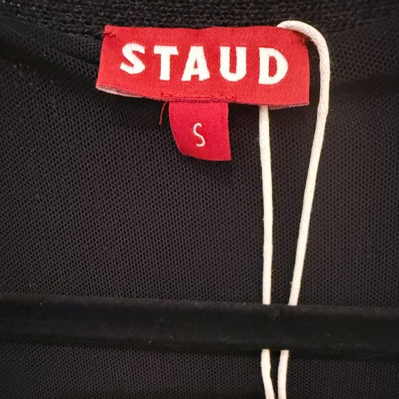 STAUD NEREUS MOTHER OF PEARL BUTTONS RIBBED SWEATER DRESS NEW WITH TAGS (NWT) - Picture 11 of 11